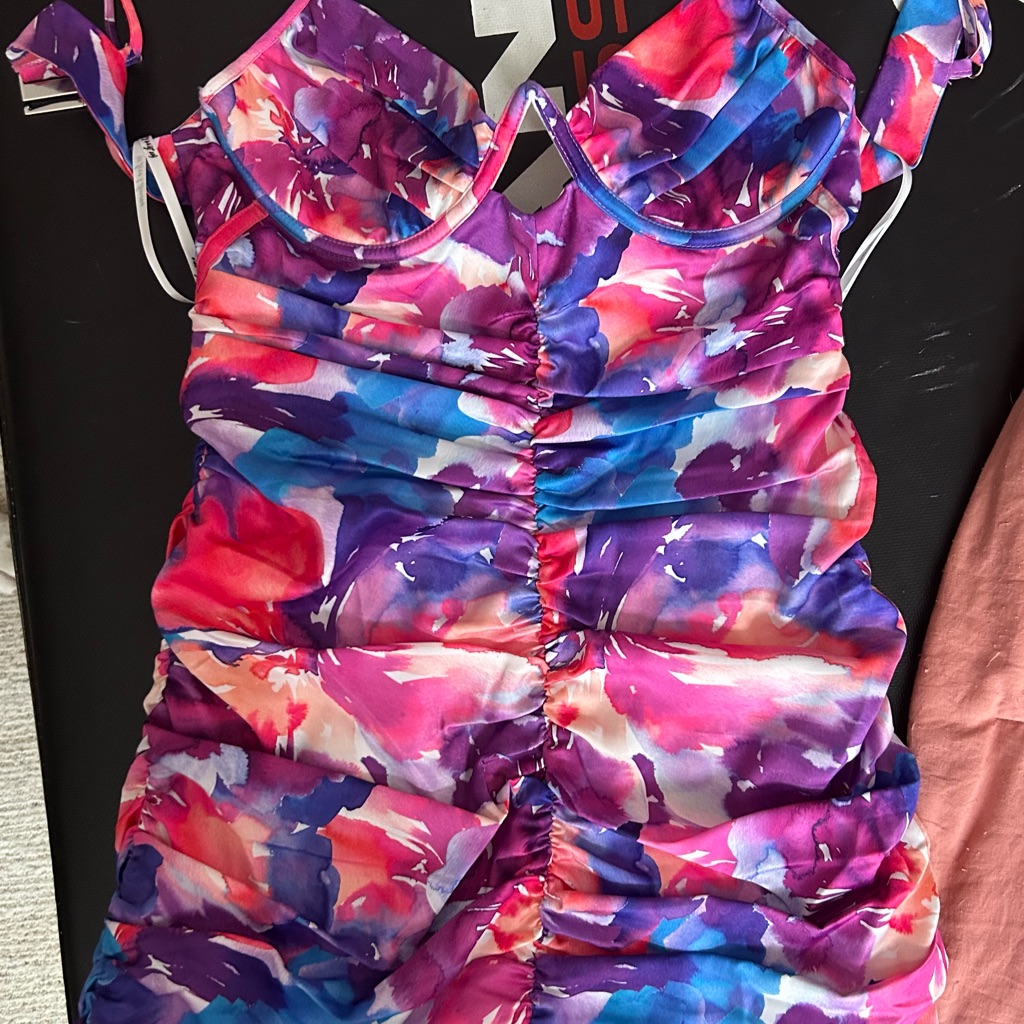 For Love And Lemons Purple And Pink Dress
